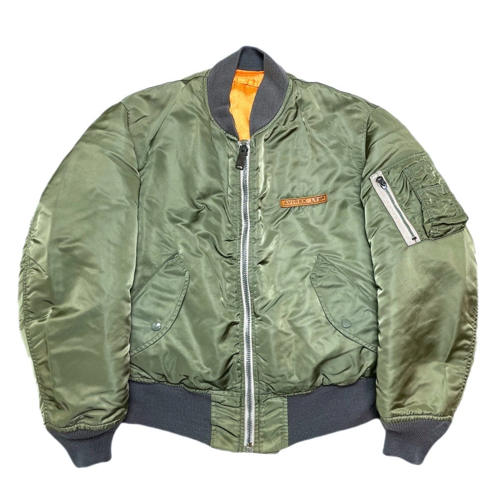 VINTAGE) 1990'S～ MADE IN USA AVIREX REVERSIBLE TYPE MA-1 FLIGHT