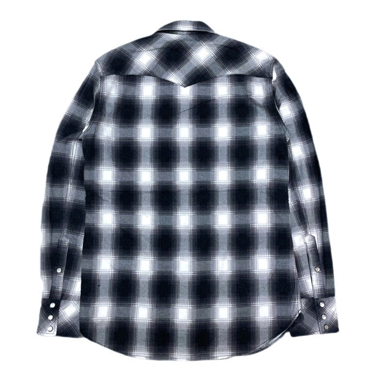 DESIGNERS) 2000'S～ NUMBER NINE SHADOW PLAID WESTERN FLANNEL