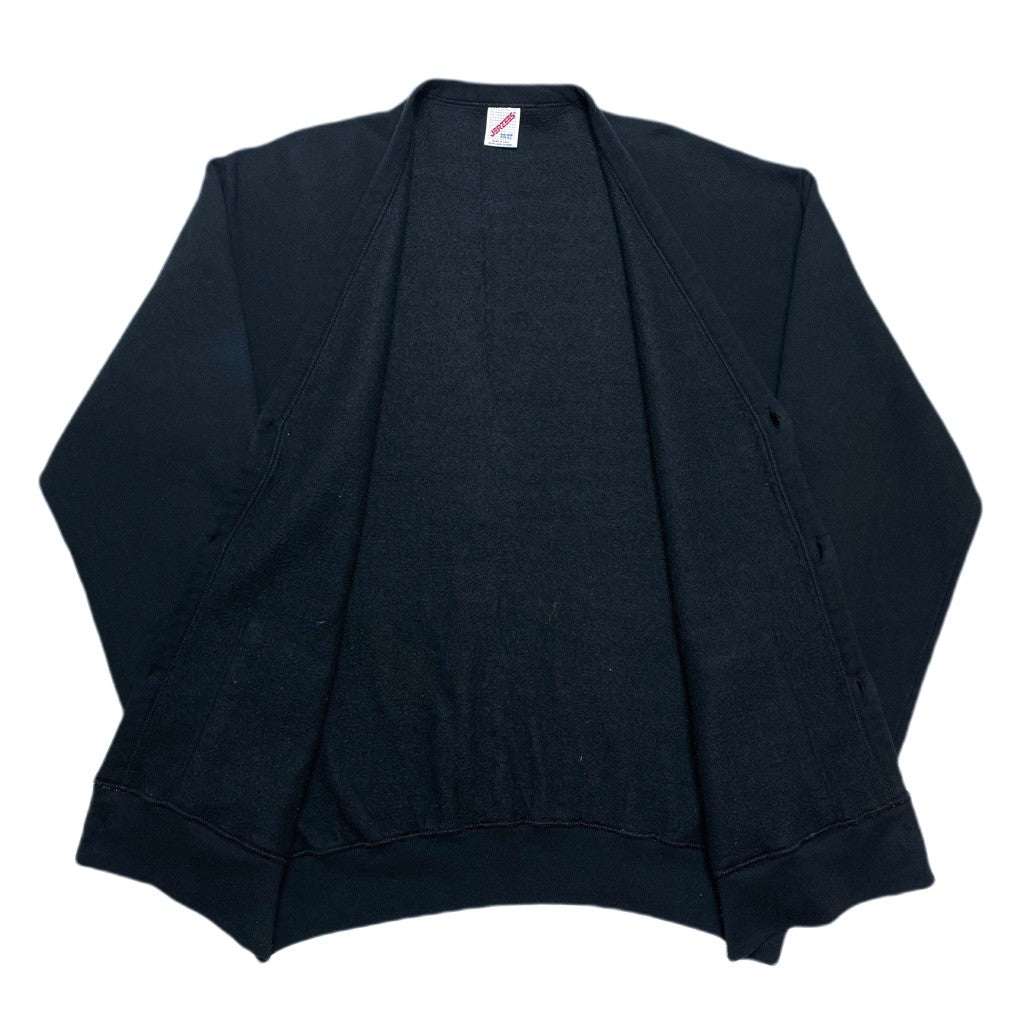 vintage) 1990'S～ MADE IN USA JERZEES SWEAT CARDIGAN WITH PATCH