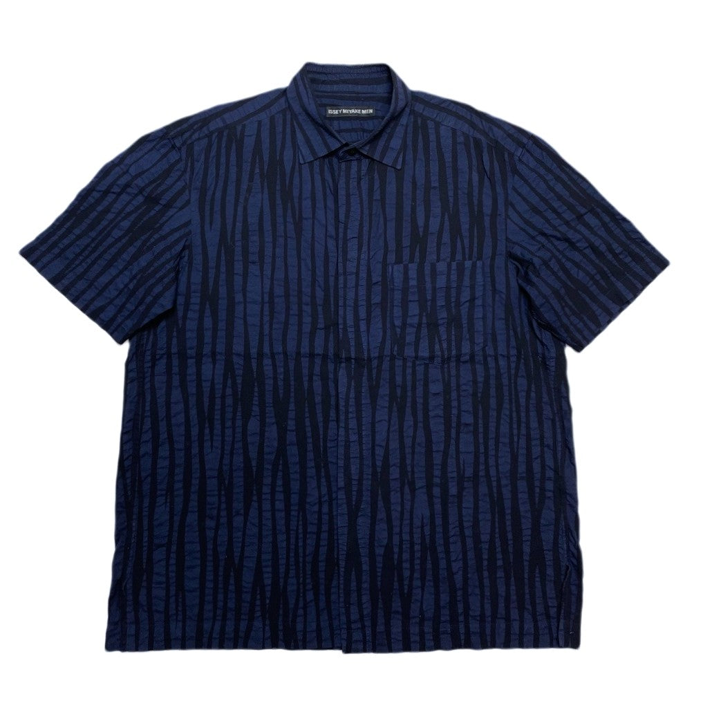 designers) MADE IN JAPAN ISSEY MIYAKE MEN BLACK TAG STRIPED