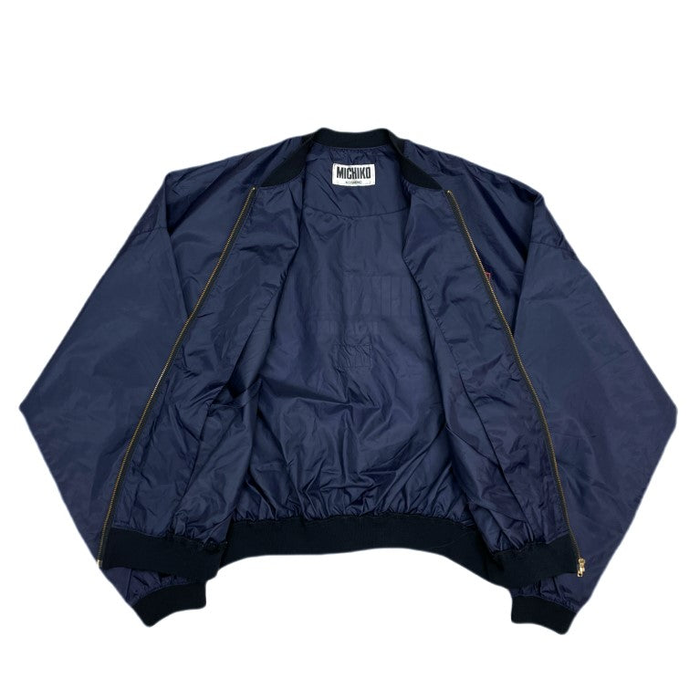 90sMICHIKO LONDON KOSHINO レザージャケット 黒ベージュ メンズ