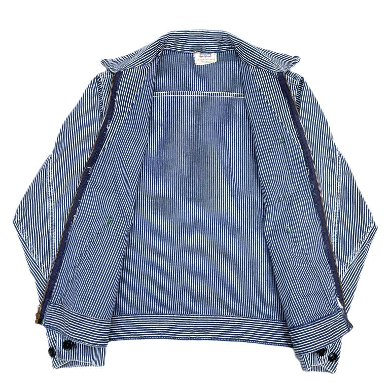 60’s〜Angelica stripe work jacket VINTAGE) 1960'S～ BIG SMITH HICKORY STRIPE WORK JACKET – Linco