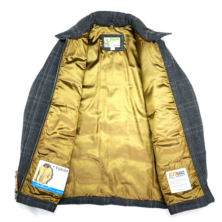 VINTAGE) 2011 EDDIE BAUER YUKON LATTICE PATTERN WOOL DOWN JACKET  