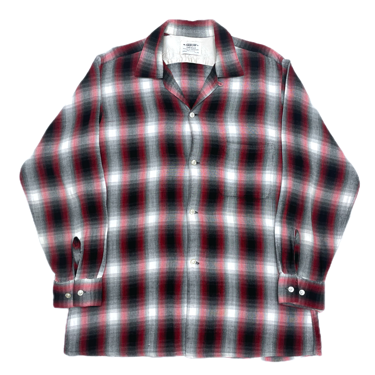 VINTAGE) 1960'S～ MADE IN USA ARROW CHEVELLA SHADOW PLAID