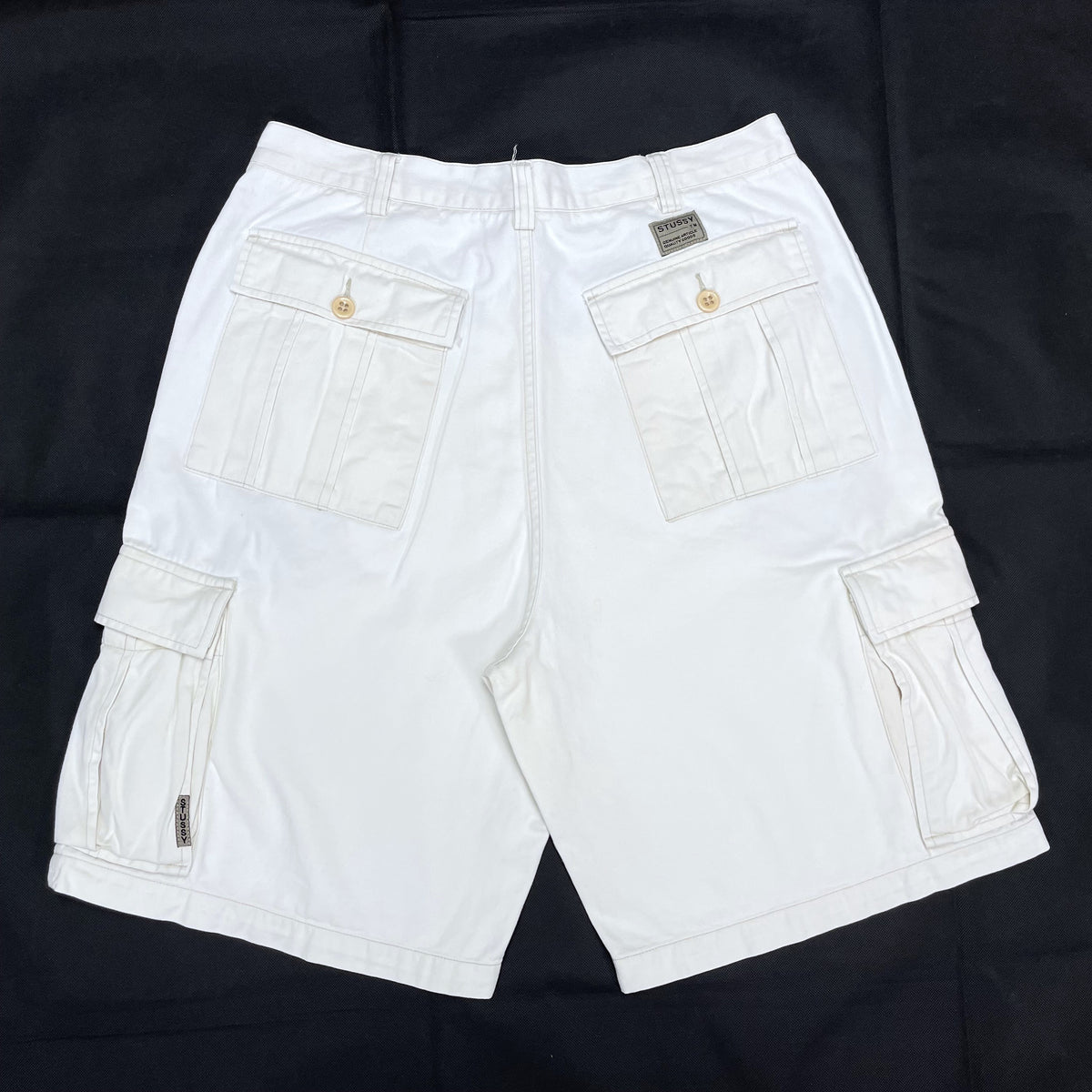 OLD STUSSY 90's 紺タグ　スプレー　カモ　バギーカーゴ　ショーツ OLD STUSSY 90's 紺タグ スプレー カモ バギーカーゴ ショーツ