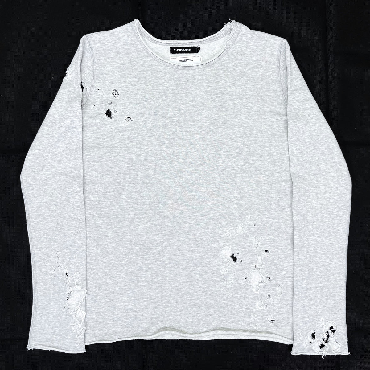 (DESIGNERS) 1990'S sabotage DISTRESSED SHOTGUN SWEAT SHIRT