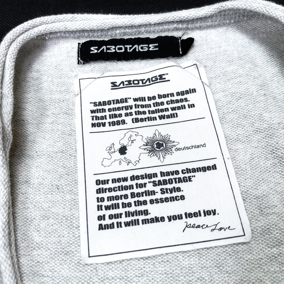 DESIGNERS) 1990'S sabotage DISTRESSED SHOTGUN SWEAT SHIRT – Linco