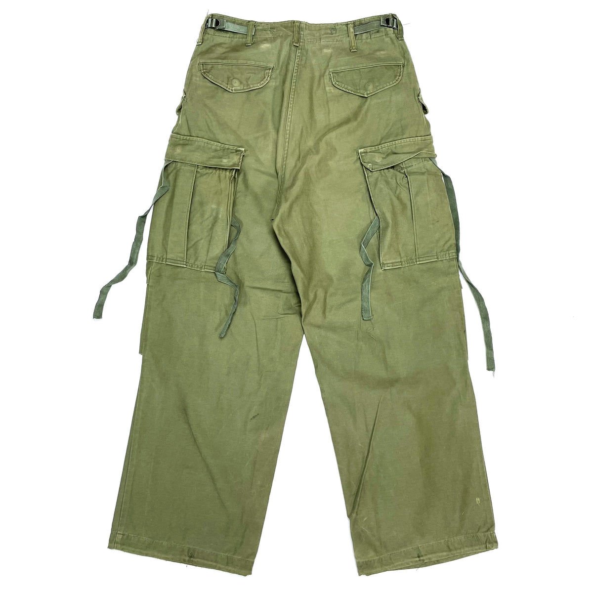 1970'S US military M-65 military cargo pants made in USA MEDIUM-REGULAR men's size M vintage cotton Khaki type Vintage Second Hand