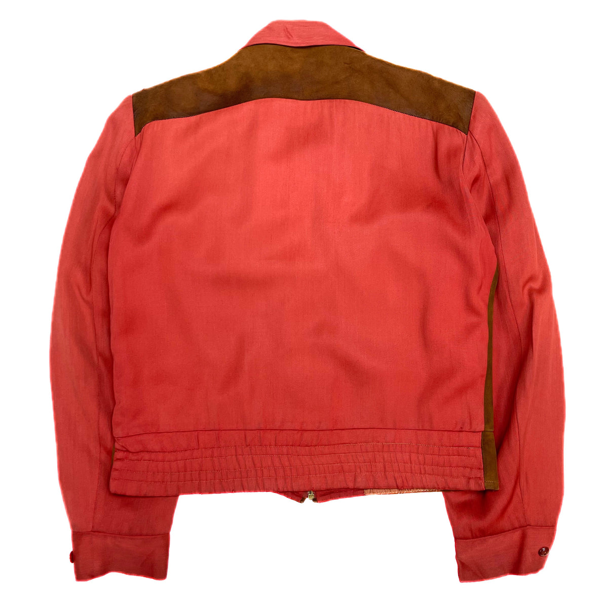 ジャケット・アウター 50s~ BANTAMAC Gabardine Jacket vintage VINTAGE) 1950'S BANTAMAC NUBUCK LEATHER PANELED GABARDINE