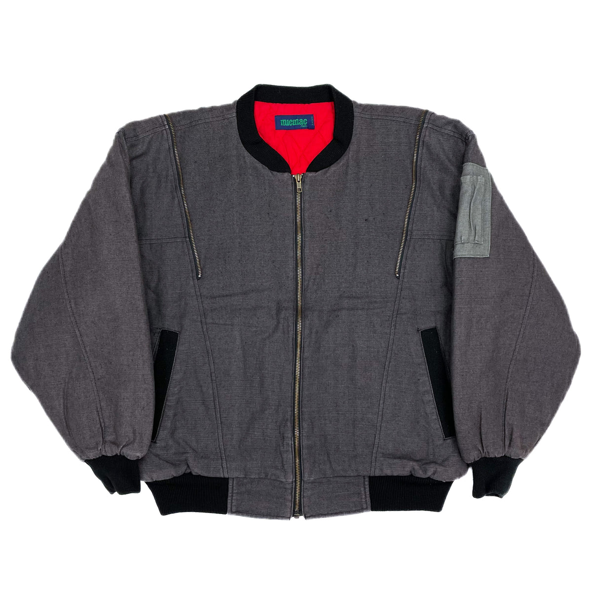 JAPAN) 1980'S～ micmac PARIS ZIP DESIGN TYPE MA-1 PADDED