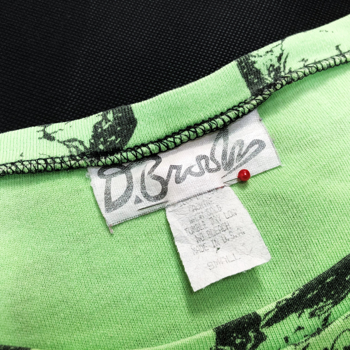T-SHIRT) 1990'S MADE IN USA D.BROOKS FRANKENSTEIN ALL OVER PRINT T