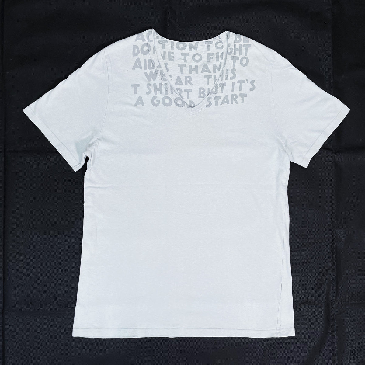 Maison Martin Margiela (メゾンマルタンマルジェラ) エイズTシャツ オレンジ サイズ:S
