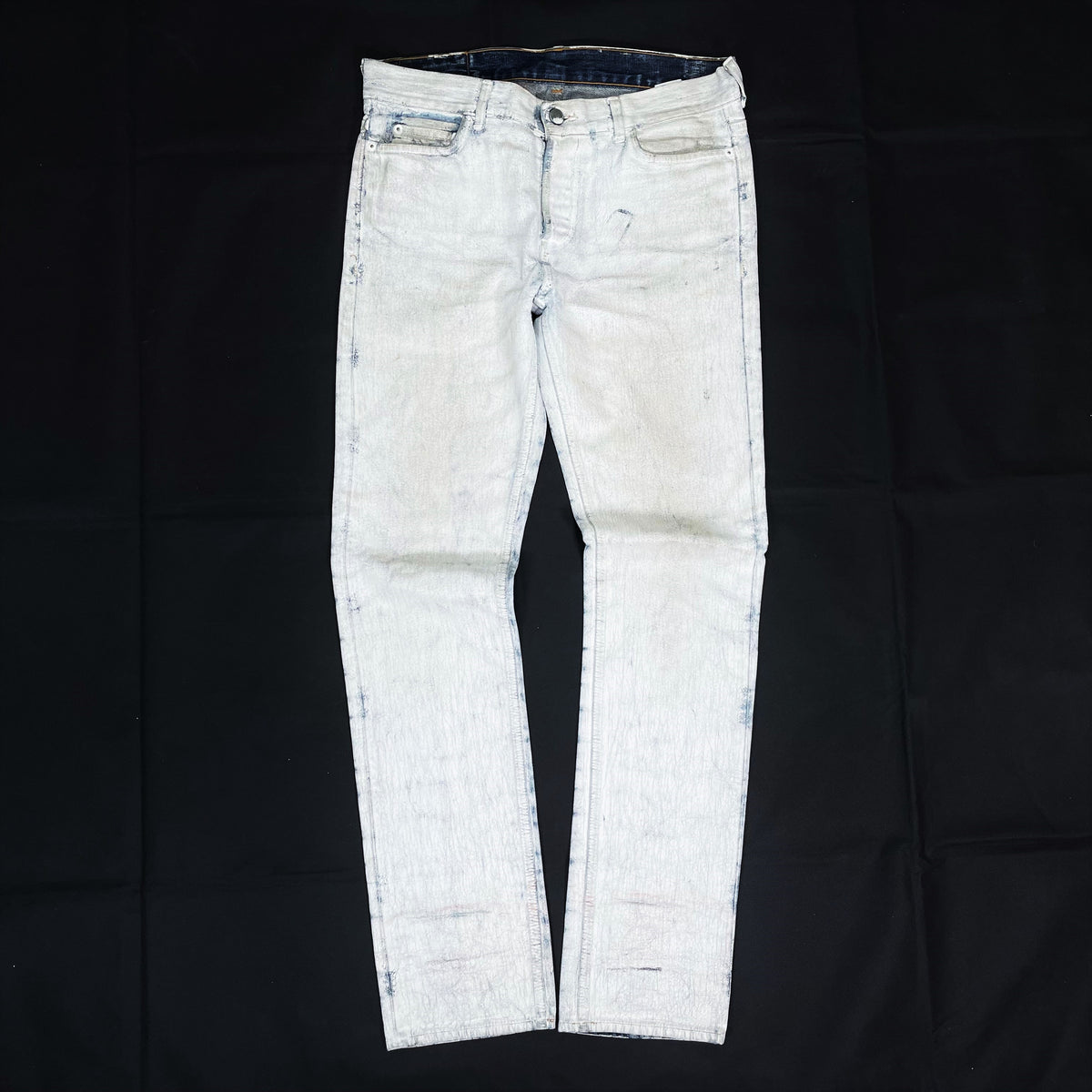 パンツ Maison Martin Margiera white jeans Maison Martin Margiela MMM and H&M Painted White Jeans Denim