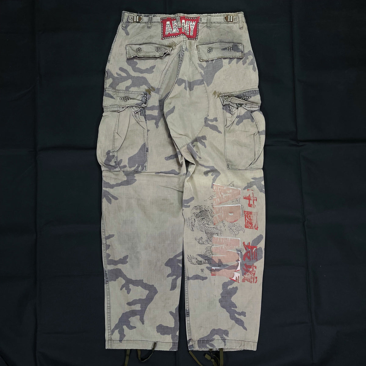 (DESIGNERS) 2000'S 中国長城 GREAT CHINA WALL REMAKE CAMOUFLAGE CARGO PANTS