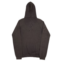 (DESIGNERS) 2001 NUMBER NINE DISTRESSED PULLOVER HOODIE SWEAT SHIRT