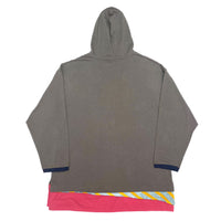 (DESIGNERS) Alexander Lee Chang HEM PANELED DESIGN HOODED LONG SLEEVE T-SHIRT