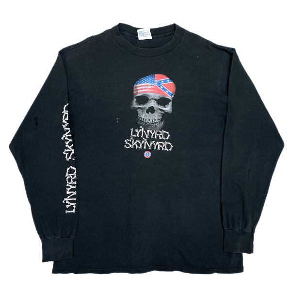 (VINTAGE) 1990'S～ LYNYRD SKYNYRD LONG SLEEVE T-SHIRT WITH SLEEVE PRINT