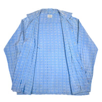 (VINTAGE) 1960'S～ SYLK-E-LYKE TOTAL PATTERN OPEN COLLAR BOX SHIRT