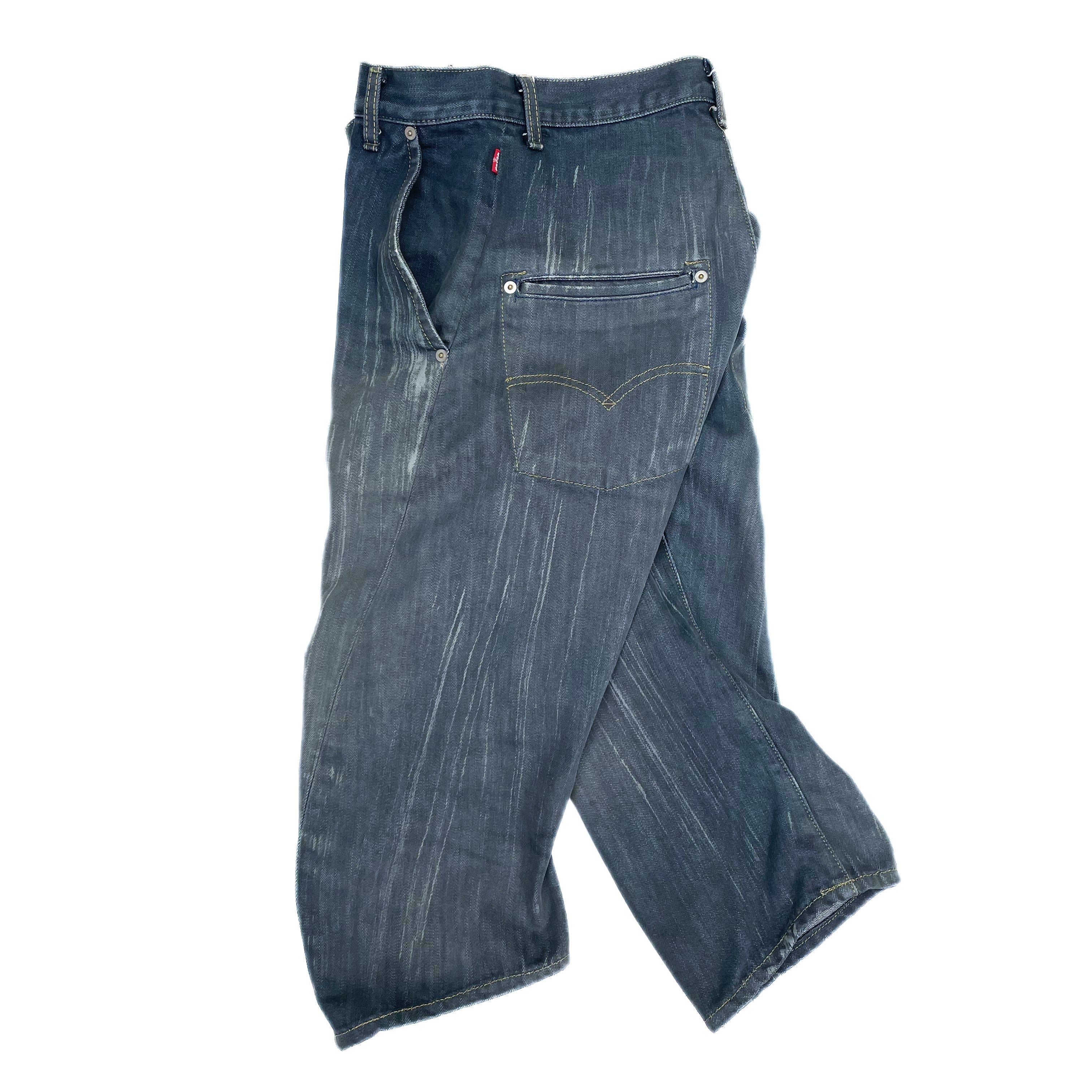 VINTAGE) 1996 Levi's ENGINEERED JEANS PAINTED 3D CUTTING