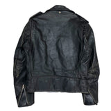 (VINTAGE) 1970'S SCHOTT COW TAG ONE STAR DOUBLE BREASTED LEATHER BIKER JACKET
