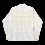 (VINTAGE) 1960'S～ Luxuriana LATTICE PATTERN COTTON 100% LOOP COLLAR BOX SHIRT AS IS