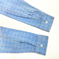 (VINTAGE) 1960'S～ SYLK-E-LYKE TOTAL PATTERN OPEN COLLAR BOX SHIRT