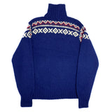 (VINTAGE) 1990'S POLO RALPH LAUREN SKIER PATTERN TURTLENECK HAND KNIT