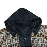 (VINTAGE) 1980'S～ BOOTLEG FENDI 3WAY DESIGN ZUCCA PATTERN PANELED MES TRACK JACKET WITH HOOD