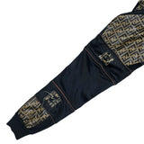 (VINTAGE) 1980'S～ BOOTLEG FENDI 3WAY DESIGN ZUCCA PATTERN PANELED MES TRACK JACKET WITH HOOD