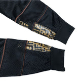 (VINTAGE) 1980'S～ BOOTLEG FENDI 3WAY DESIGN ZUCCA PATTERN PANELED MES TRACK JACKET WITH HOOD