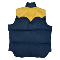 (VINTAGE) 1970'S～ ROCKY MOUNTAIN FEATHERBED LEATHER PANELED DOWN VEST
