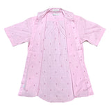 (DESIGNERS) 1980'S～ MADE IN HONG KONG Christian Dior LATTICE PATTERN X PATTERN ITALIAN COLLAR SHORT SLEEVE SHIRT