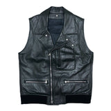 (DESIGNERS) 2000'S～ UNDERCOVERISM SHEEPSKIN DOUBLE BREASTED BIKER VEST