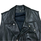 (DESIGNERS) 2000'S～ UNDERCOVERISM SHEEPSKIN DOUBLE BREASTED BIKER VEST