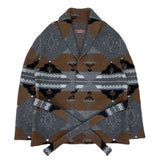 (VINTAGE) MADE IN ITALY ANDRE ANDREOLI NATIVE PATTERN WOOL JACKET