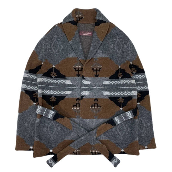 (VINTAGE) MADE IN ITALY ANDRE ANDREOLI NATIVE PATTERN WOOL JACKET