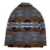 (VINTAGE) MADE IN ITALY ANDRE ANDREOLI NATIVE PATTERN WOOL JACKET