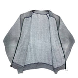 (vintage) 1960'S～ UNKNOWN FADED ZIP UP SWEAT CARDIGAN WITH SEPARATE POCKET