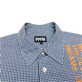 (designers) PPFM ENGLISH PRINTED CHECKERED SHIRT