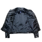(VINTAGE) 1999 GAP 2 POCKET TRUCKER JACKET TYPE LEATHER JACKET