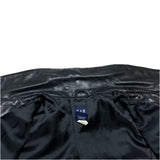 (VINTAGE) 1999 GAP 2 POCKET TRUCKER JACKET TYPE LEATHER JACKET