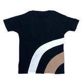 (DESIGNERS) MADE IN ITALY BOTTEGA VENETA LINED DESIGN BOAT NECK SHORT SLEEVE SHIRT