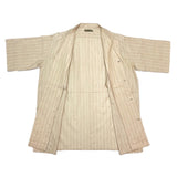 (DESIGNERS) 1980'S～ MADE IN JAPAN Y's OLD TAG STRIPED PATTERN OPEN COLLAR SHORT SLEEVE BOX SHIRT