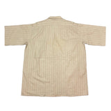 (DESIGNERS) 1980'S～ MADE IN JAPAN Y's OLD TAG STRIPED PATTERN OPEN COLLAR SHORT SLEEVE BOX SHIRT