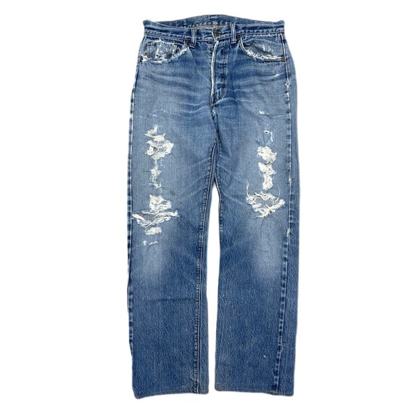 (VINTAGE) 1970'S～ Levi's 501 66 SINGLE STITCH DISTRESSED DENIM PANTS