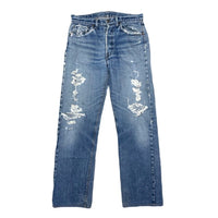 (VINTAGE) 1970'S～ Levi's 501 66 SINGLE STITCH DISTRESSED DENIM PANTS