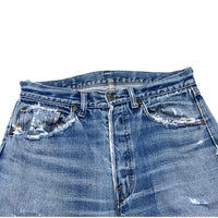 (VINTAGE) 1970'S～ Levi's 501 66 SINGLE STITCH DISTRESSED DENIM PANTS