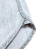 (DESIGNERS) 2012 PHENOMENON COLLAR PANELED DESIGN SHORT SLEEVE SHIRT WITH GUSSET