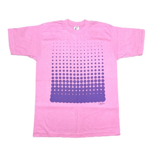 (T-SHIRT) DEAD STOCK NEW 1983 MADE IN USA PENNY CANDY GRADIENT DOT PRINT T-SHIRT
