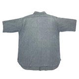 (VINTAGE) 1940'S～ 5 BROTHER SHORT SLEEVE BLACK CHAMBRAY SHIRT WITH GUSSET